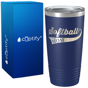 Softball Mom Swish on 20oz Tumbler
