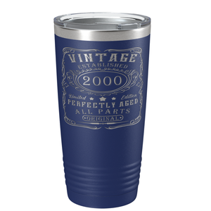 2000 Vintage Perfectly Aged 21st on Stainless Steel Tumbler