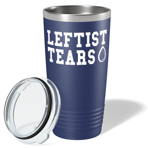 Leftist Tears on Navy Blue 20 oz Stainless Steel Tumbler