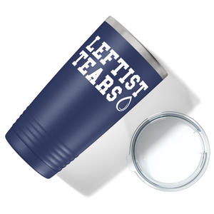 Leftist Tears on Navy Blue 20 oz Stainless Steel Tumbler