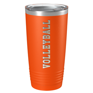 Volleyball Laser Engraved on Stainless Steel Volleyball Tumbler