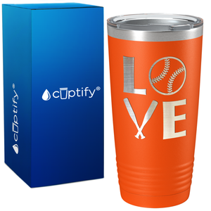 Softball Love on 20oz Tumbler