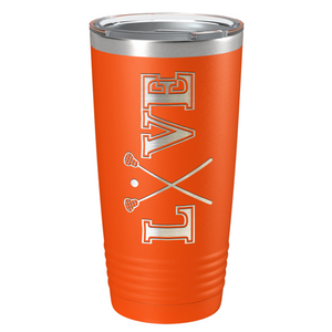 Lacrosse Love Laser Engraved on Stainless Steel Lacrosse Tumbler