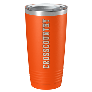 Cross Country Laser Engraved on Stainless Steel Cross Country Tumbler