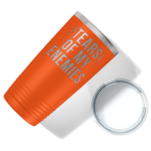 Tears of my Enemies on Orange 20 oz Stainless Steel Ringneck Tumbler