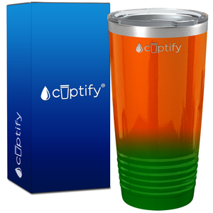 Orange Green Ombre 20oz Tumbler
