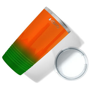 Orange Green Ombre 20oz Tumbler