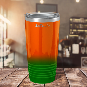 Orange Green Ombre 20oz Tumbler