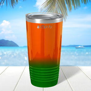 Orange Green Ombre 20oz Tumbler