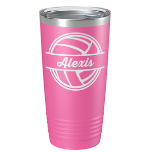 Personalized Volleyball on Stainless Steel Volleyball Tumbler