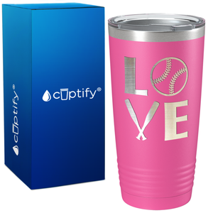 Softball Love on 20oz Tumbler