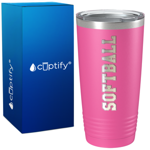 Softball on 20oz Tumbler