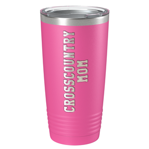 Cross Country Mom Laser Engraved on Stainless Steel Cross Country Tumbler