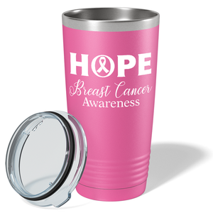 Hope Breast Cancer Awareness on Pink 20oz Tumbler