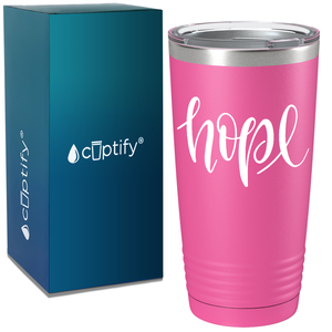 Hope on Pink 20oz Tumbler