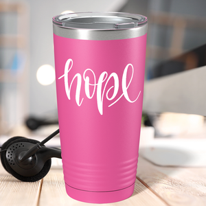 Hope on Pink 20oz Tumbler