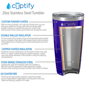 Purple Gloss 20oz Tumbler