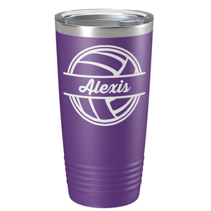 Personalized Volleyball on Stainless Steel Volleyball Tumbler