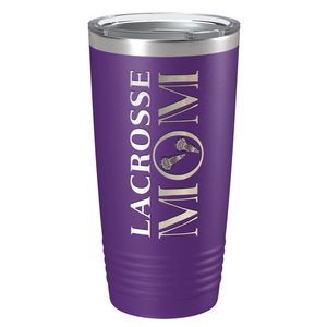 Lacrosse Mom Laser Engraved on Stainless Steel Lacrosse Tumbler