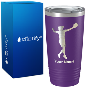Softball Player on 20oz Tumbler