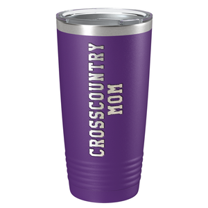 Cross Country Mom Laser Engraved on Stainless Steel Cross Country Tumbler