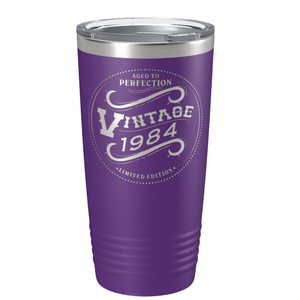 1984 Aged to Perfection Vintage 37th on Stainless Steel Tumbler