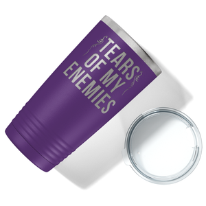 Tears of my Enemies on Purple 20 oz Stainless Steel Ringneck Tumbler