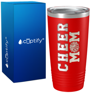 Cheer Mom on 20oz Tumbler