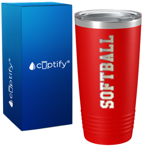 Softball on 20oz Tumbler