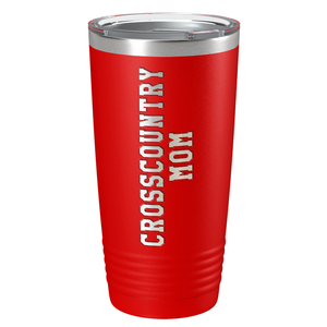 Cross Country Mom Laser Engraved on Stainless Steel Cross Country Tumbler
