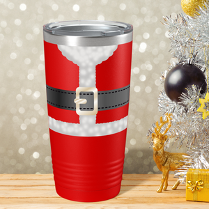 Santa Suit on Red Christmas 20oz Tumbler