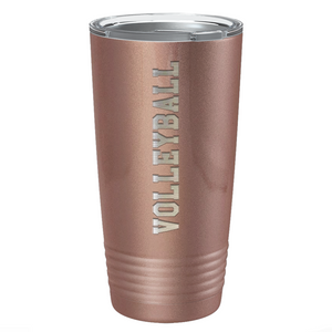 Volleyball Laser Engraved on Stainless Steel Volleyball Tumbler