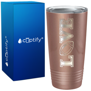 Football Love on 20oz Tumbler
