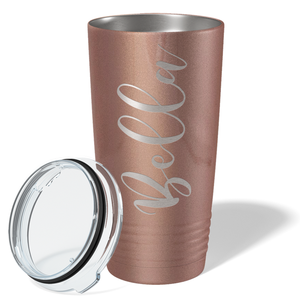 Cuptify Personalized on Rose Gold 20 oz Stainless Steel Ringneck Tumbler