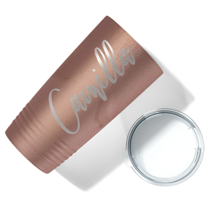 Cuptify Personalized on Rose Gold 20 oz Stainless Steel Ringneck Tumbler