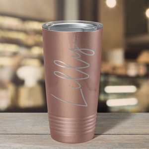 Cuptify Personalized on Rose Gold 20 oz Stainless Steel Ringneck Tumbler