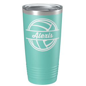 Personalized Volleyball on Stainless Steel Volleyball Tumbler