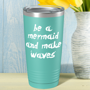 Be a Mermaid and Make Waves on Seafoam Mermaid 20oz Tumbler