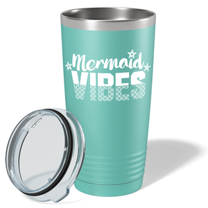 Mermaid Vibes Stars on Seafoam Mermaid 20oz Tumbler