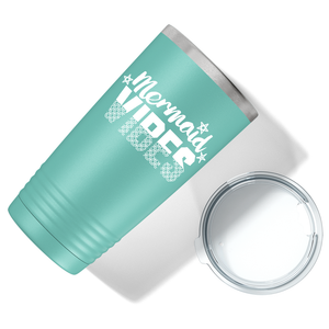 Mermaid Vibes Stars on Seafoam Mermaid 20oz Tumbler