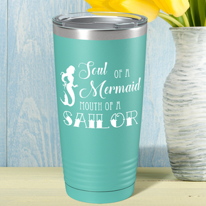 Soul of a Mermaid on Seafoam Mermaid 20oz Tumbler
