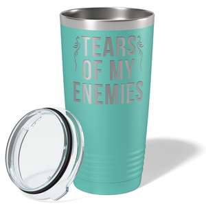 Tears of my Enemies on Seafoam 20 oz Stainless Steel Ringneck Tumbler