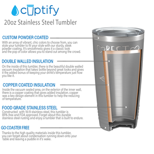 Best Gigi Ever on Slate 20 oz Stainless Steel Ringneck Tumbler