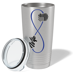 Police Wife Infinity Long 20oz Stainless Tumbler