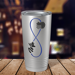 Police Wife Infinity Long 20oz Stainless Tumbler