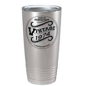 1974 Aged to Perfection Vintage 47th on Stainless Steel Tumbler