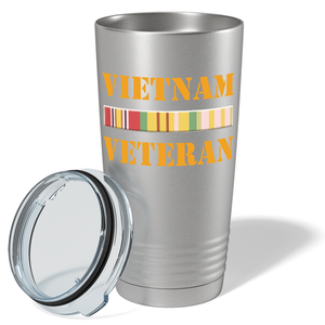 Vietnam Veteran on Stainless 20 oz Stainless Steel Tumbler