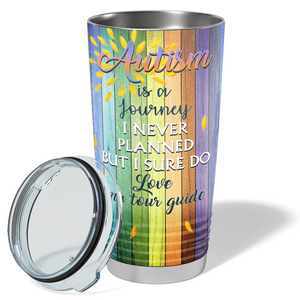 Autism is a Journey I Never Planned Wrap on Autism 20oz Tumbler