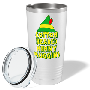 Cotton Headed Ninny Muggins on White Christmas 20oz Tumbler