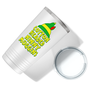 Cotton Headed Ninny Muggins on White Christmas 20oz Tumbler